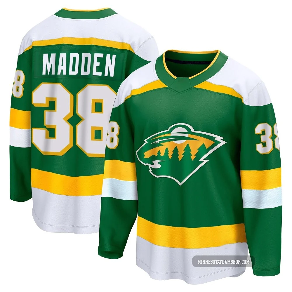 Tyler Madden Minnesota Wild Green ＃38 Men's Breakaway Special Edition 2.0 Jersey